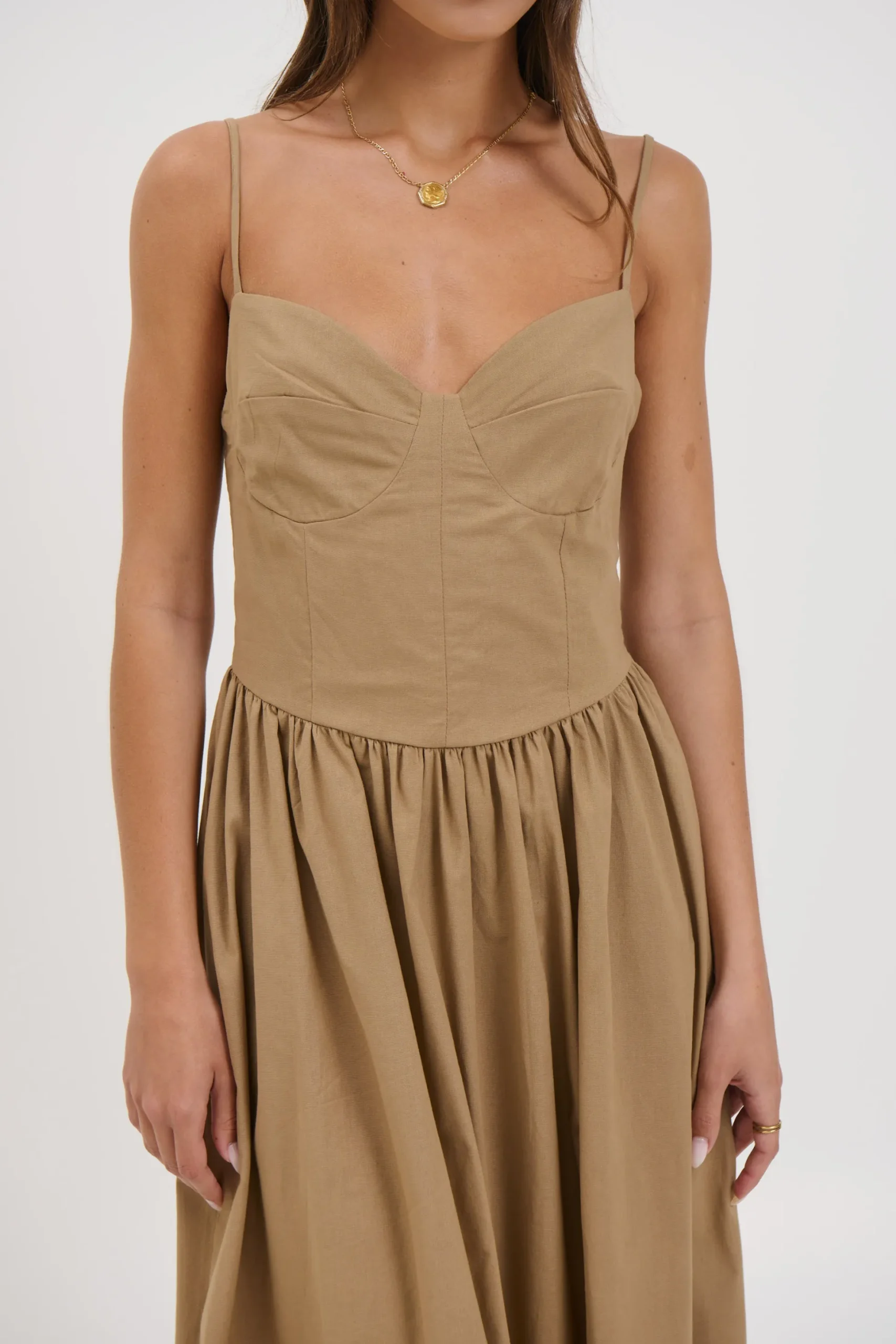 Abbie Maxi Dress Latte