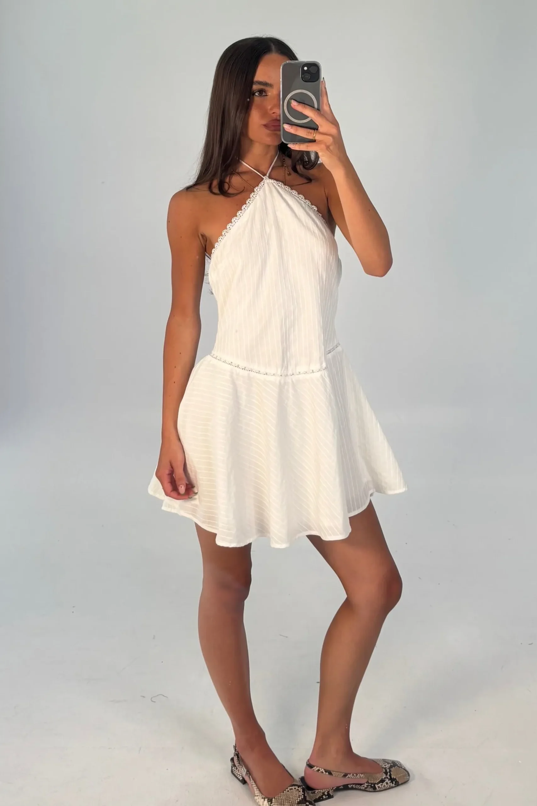Abia Mini Dress White