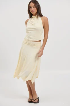 Adeline Midi Skirt Butter