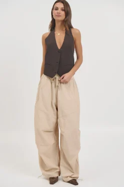 Aimee Waistcoat Coffee