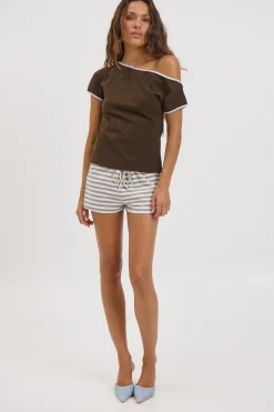 Alia Top Chocolate