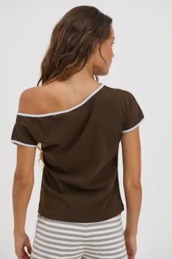 Alia Top Chocolate