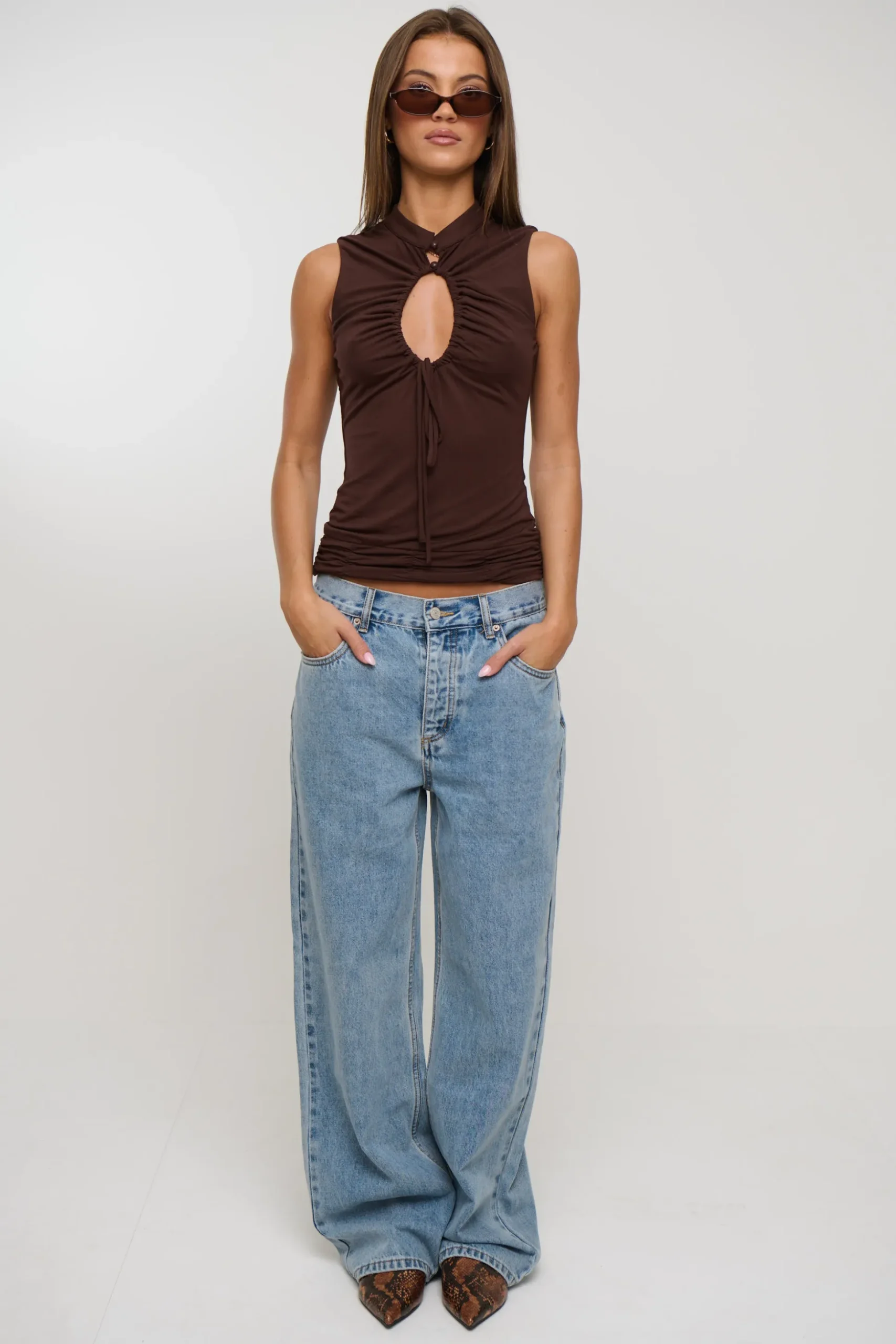 Alisha Top Chocolate