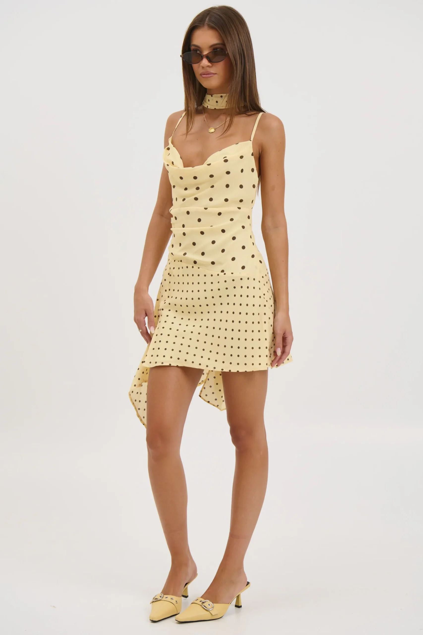 Alora Scoop Dress Lemon