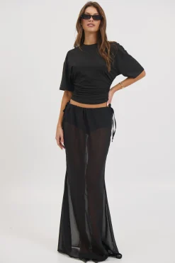 Arianne Maxi Skirt Ink