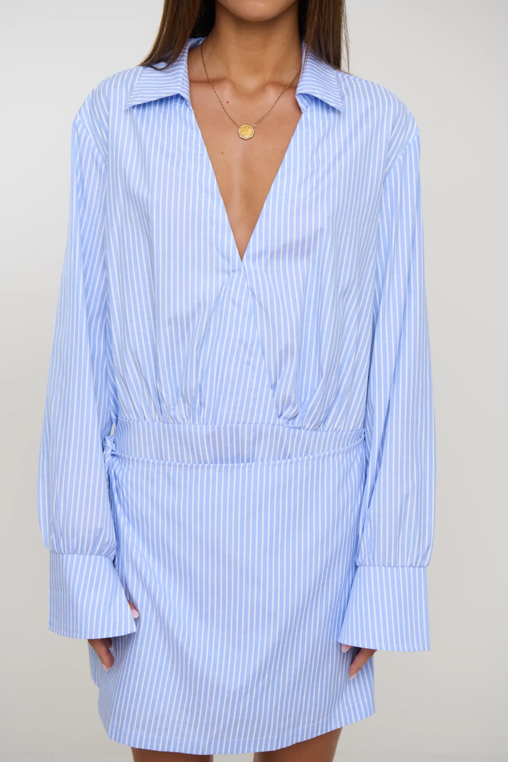 August Shirt Dress Blue