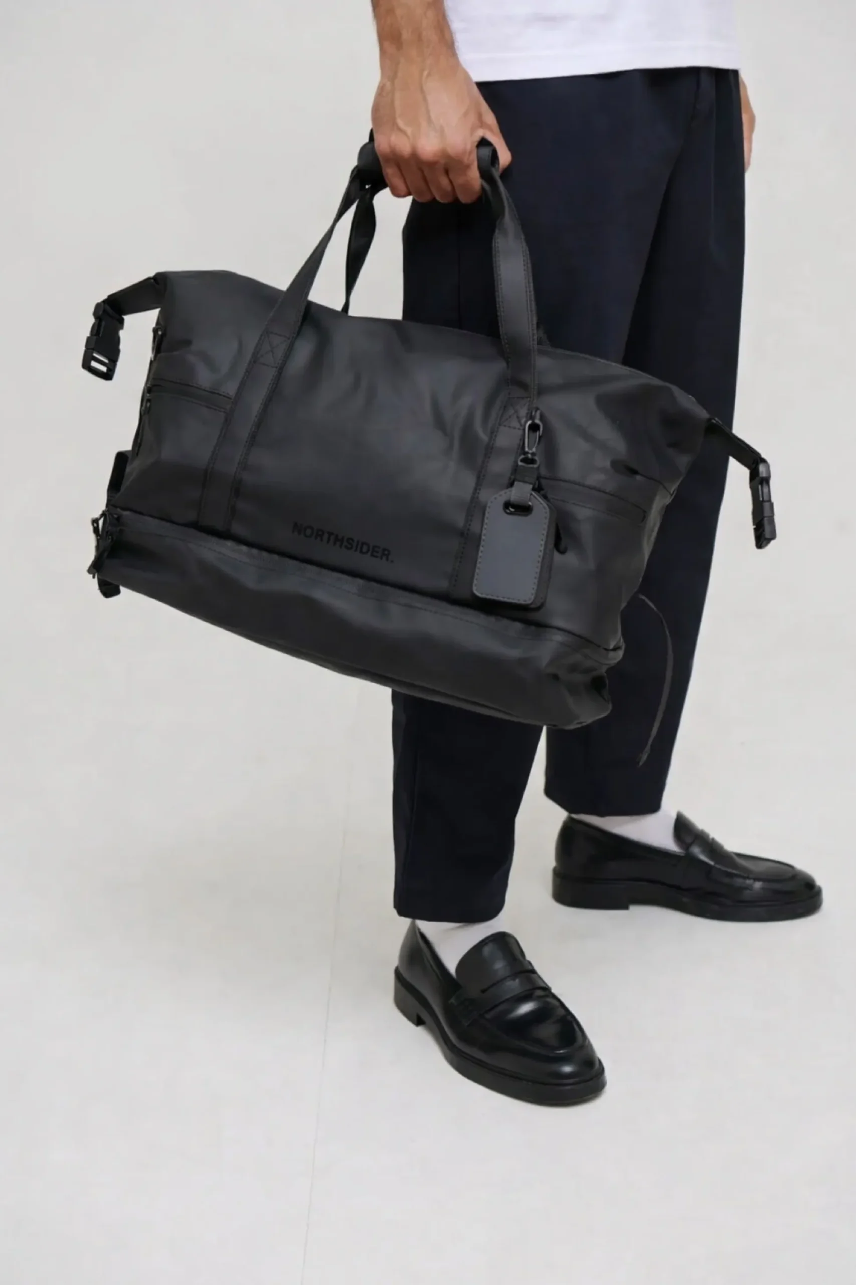 Bronze Snake Travel Bag Black