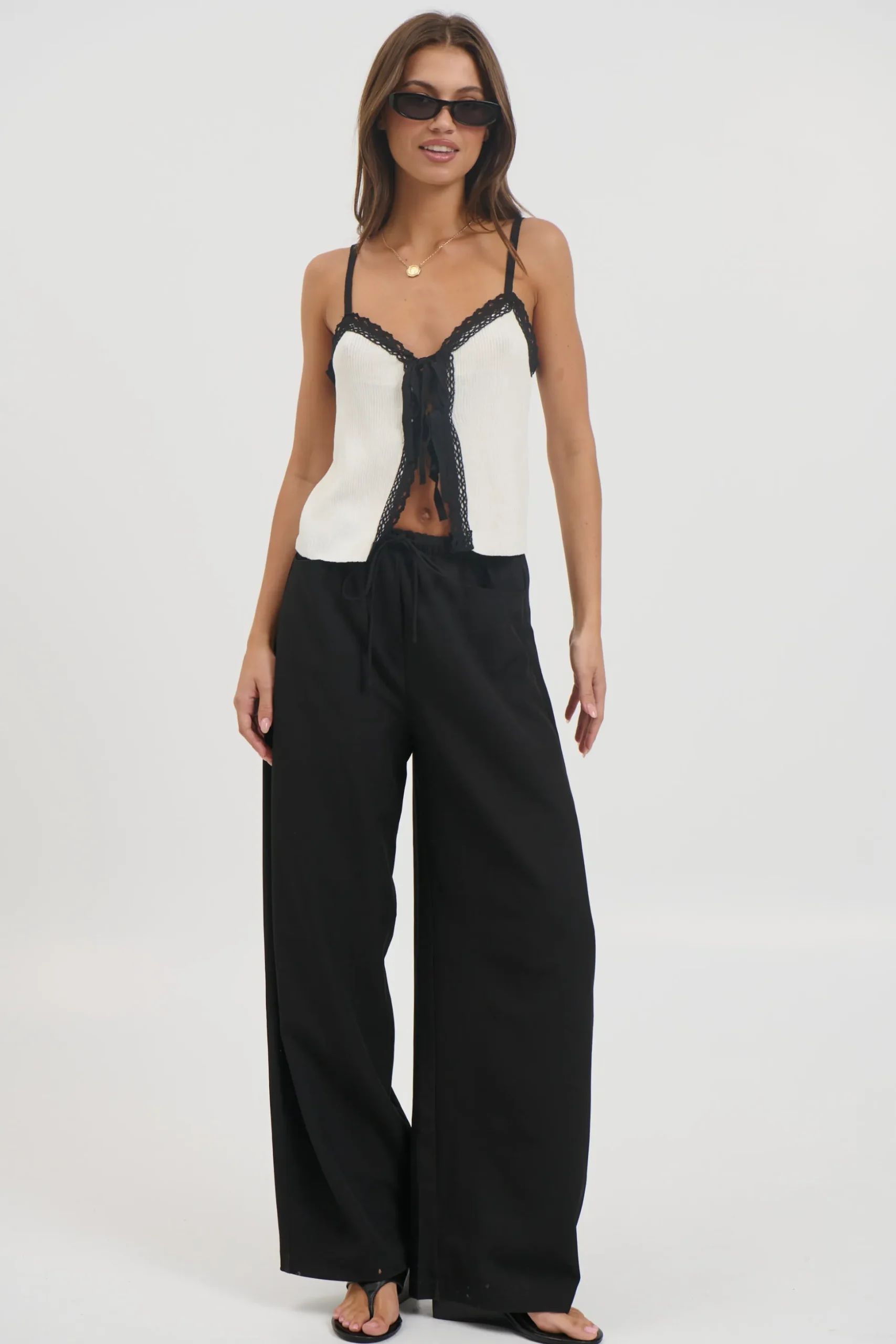 Byron Lace Cami White