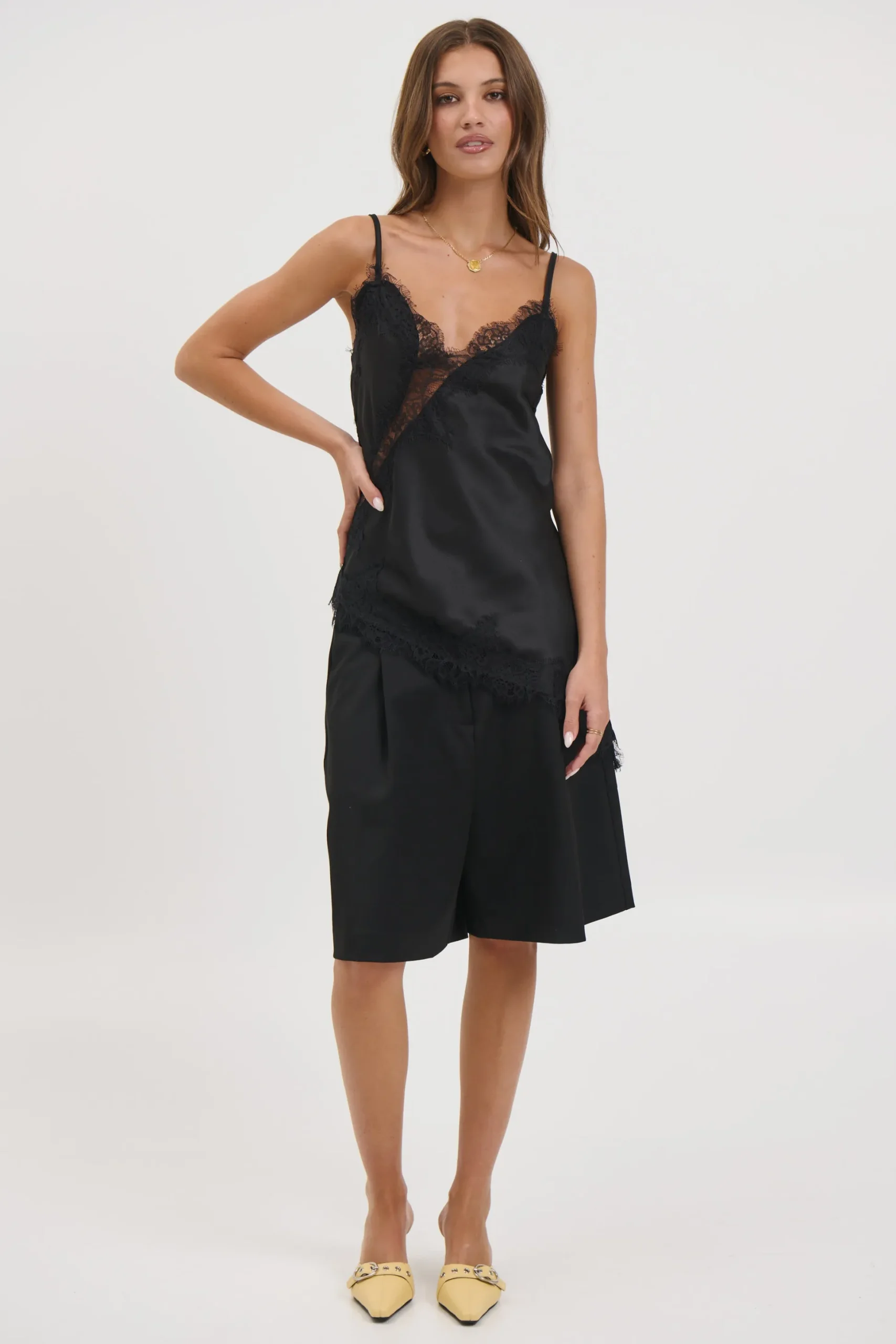 Chrishell Lace Cami Black
