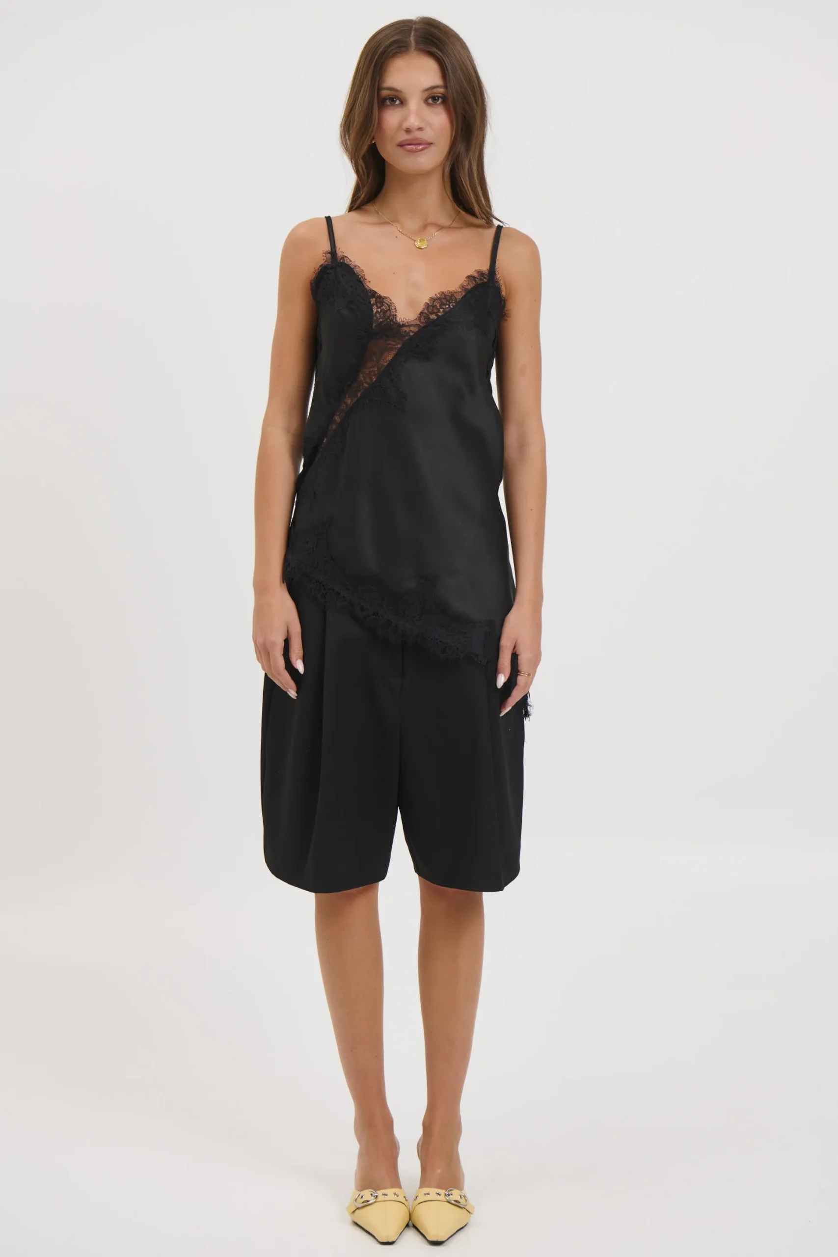 Chrishell Lace Cami Black