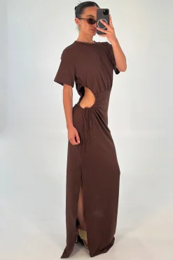 Denny Maxi Dress Chocolate