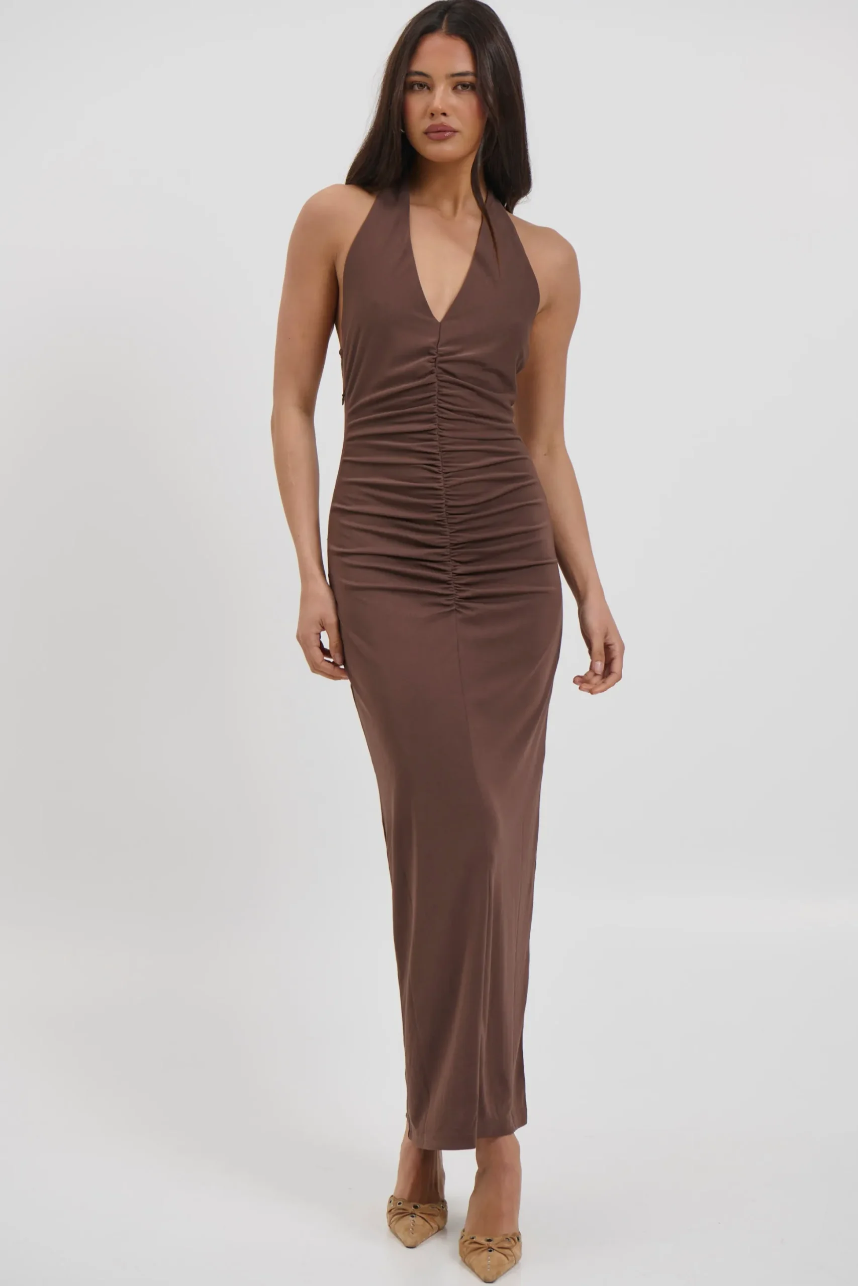 Ebba Maxi Dress Chocolate