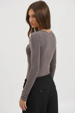Edie Bodysuit Smoke