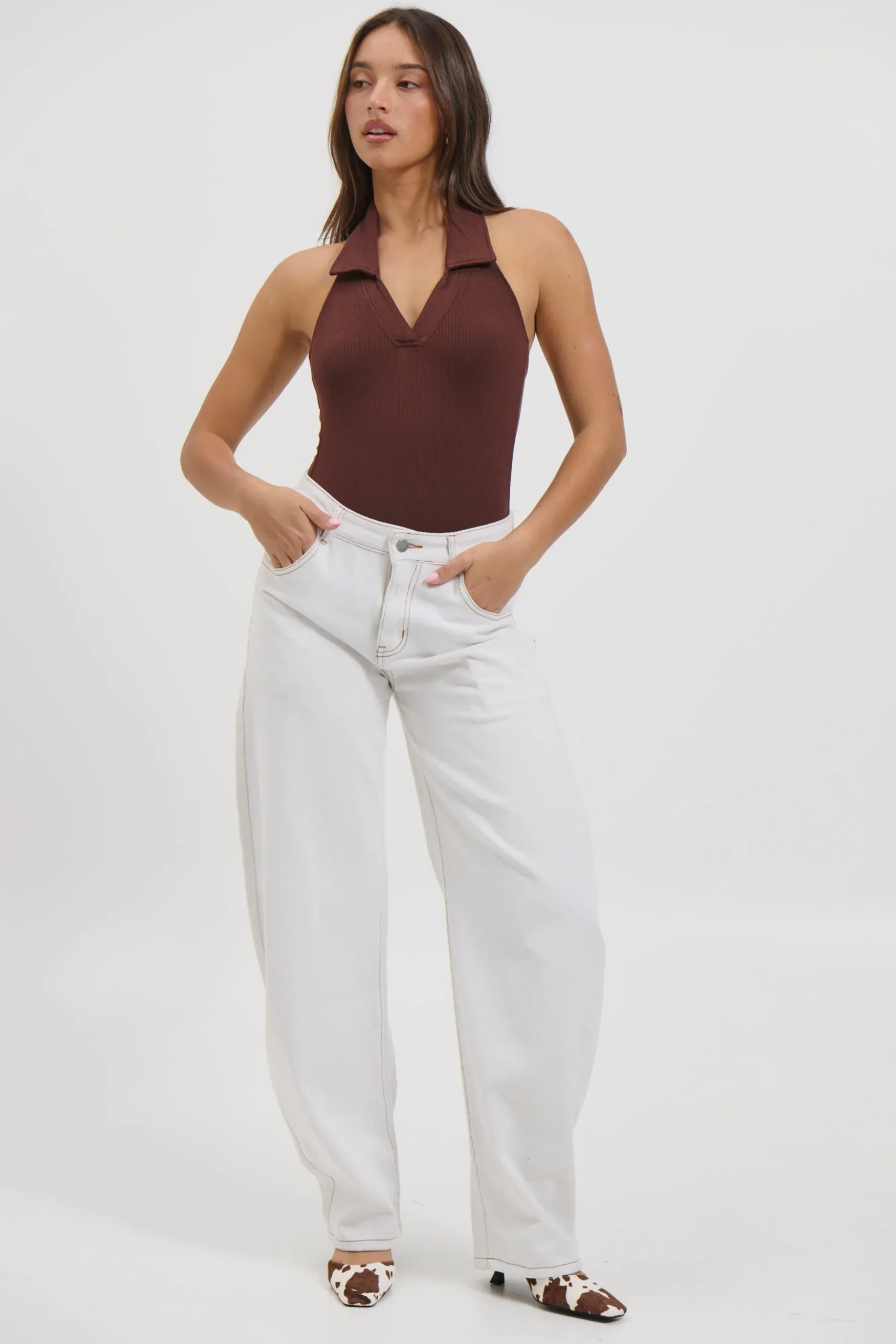 Elio Bodysuit Chocolate