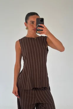 Elise Top Chocolate