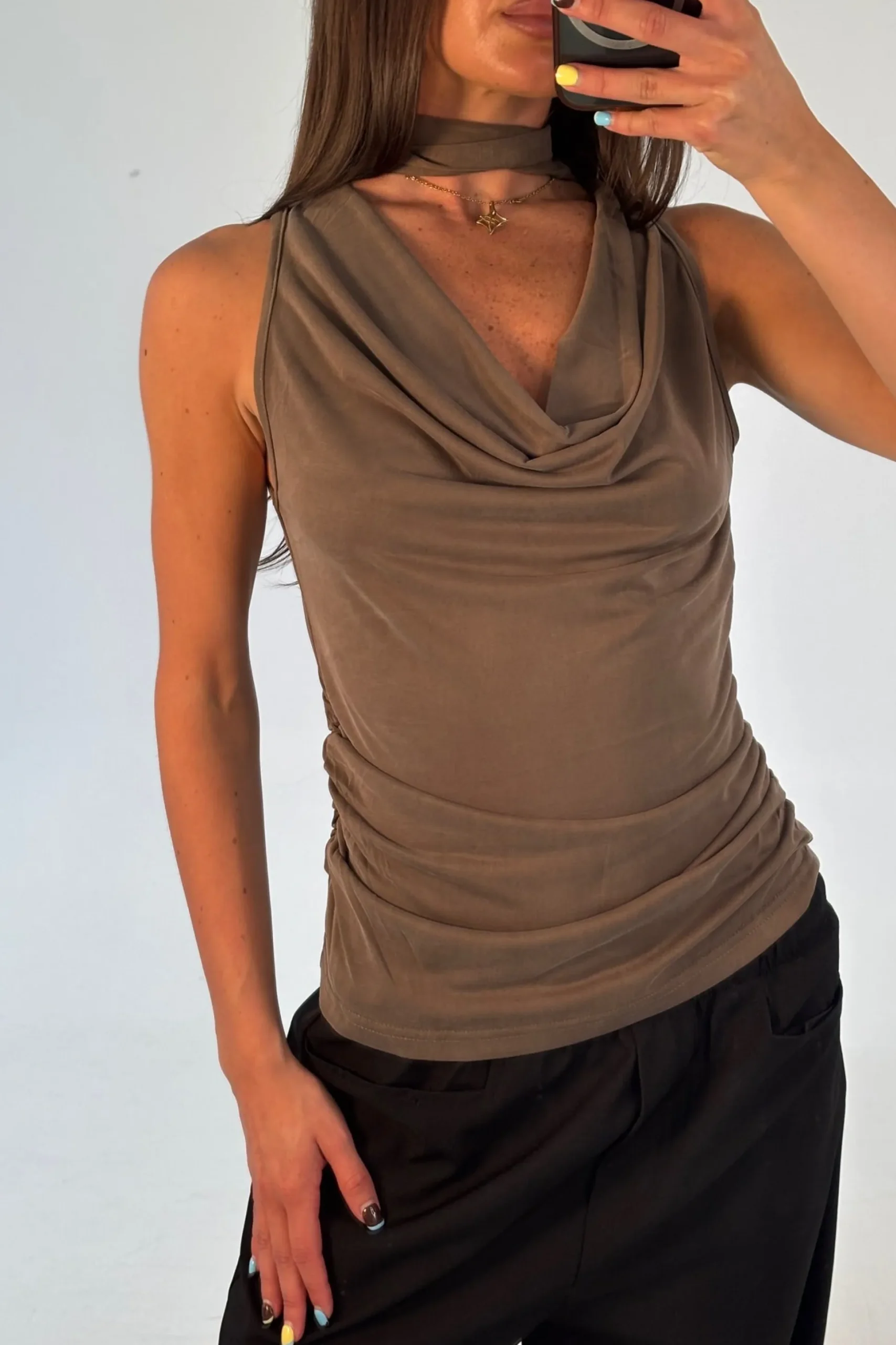 Eliza Top Brown
