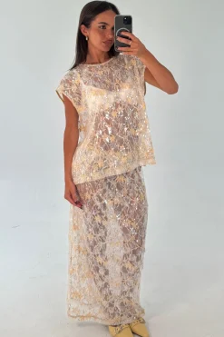 Fern Skirt Gold
