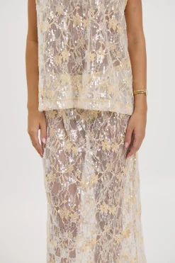 Fern Skirt Gold