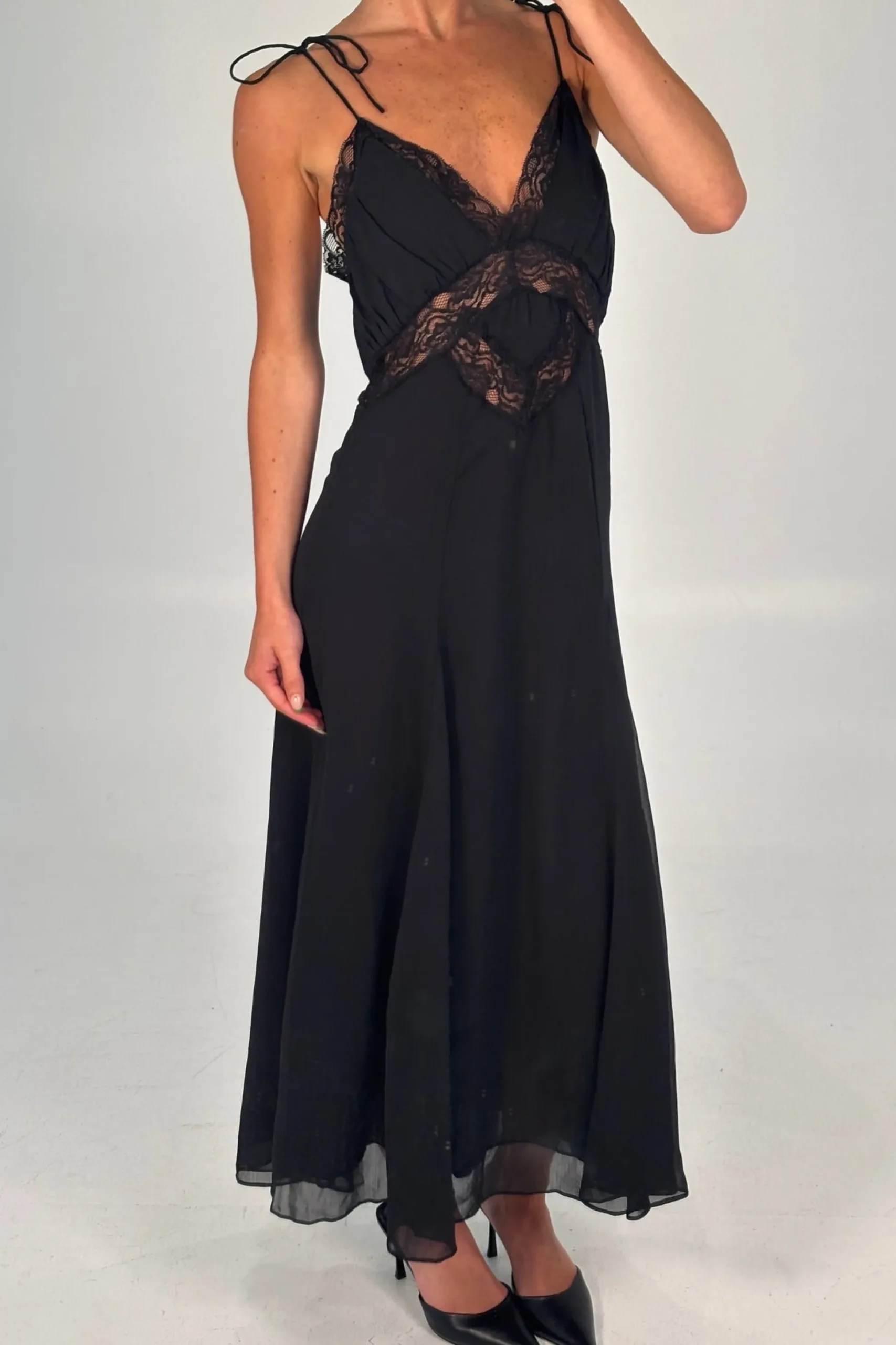 Harmony Midi Dress Obsidian