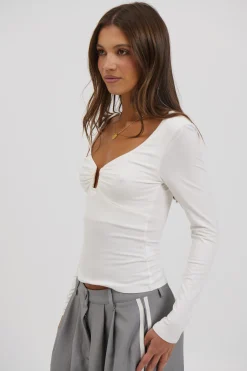 Ida Long Sleeve White