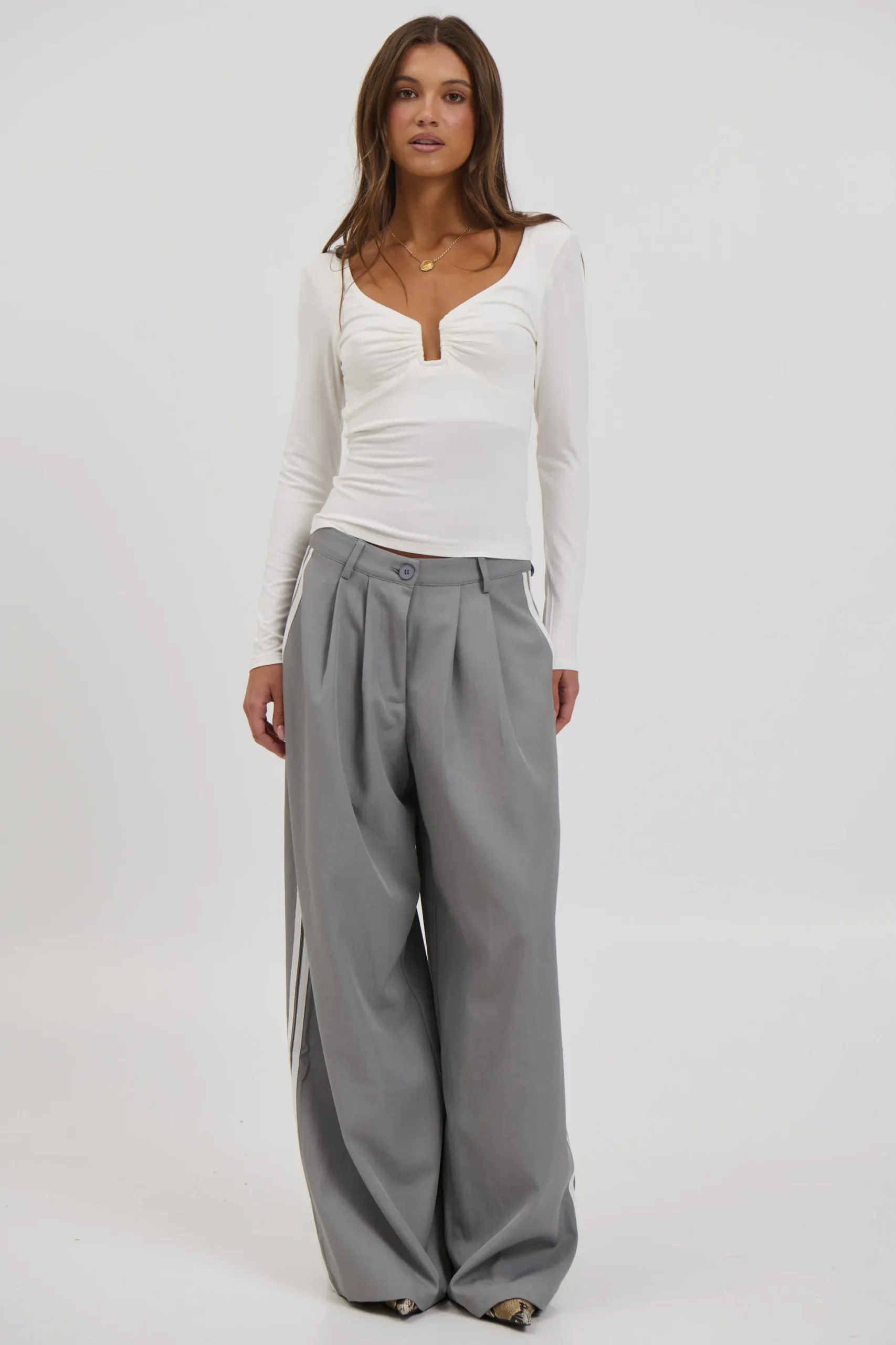 Ida Long Sleeve White