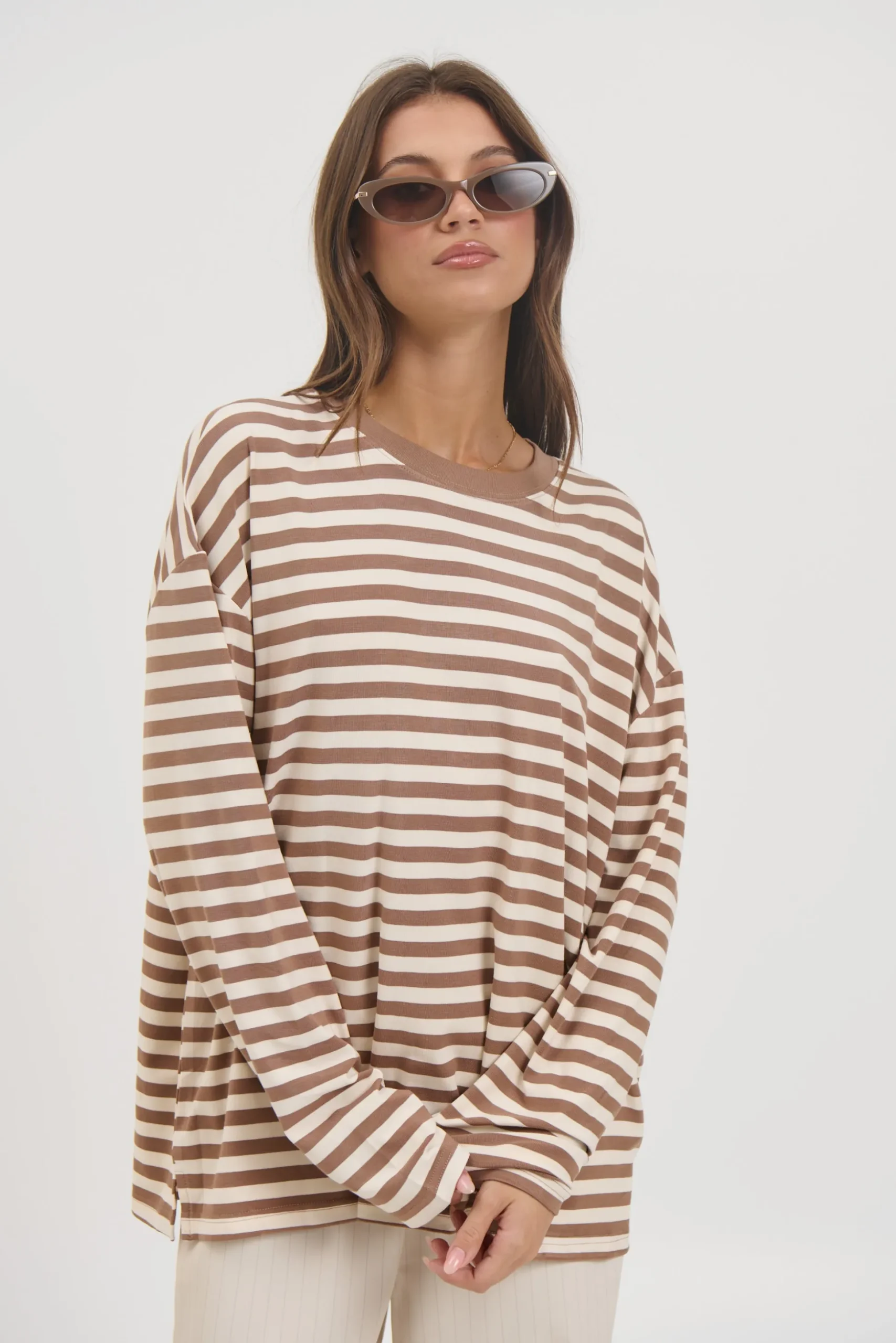 Jaida Long Sleeve Chocolate