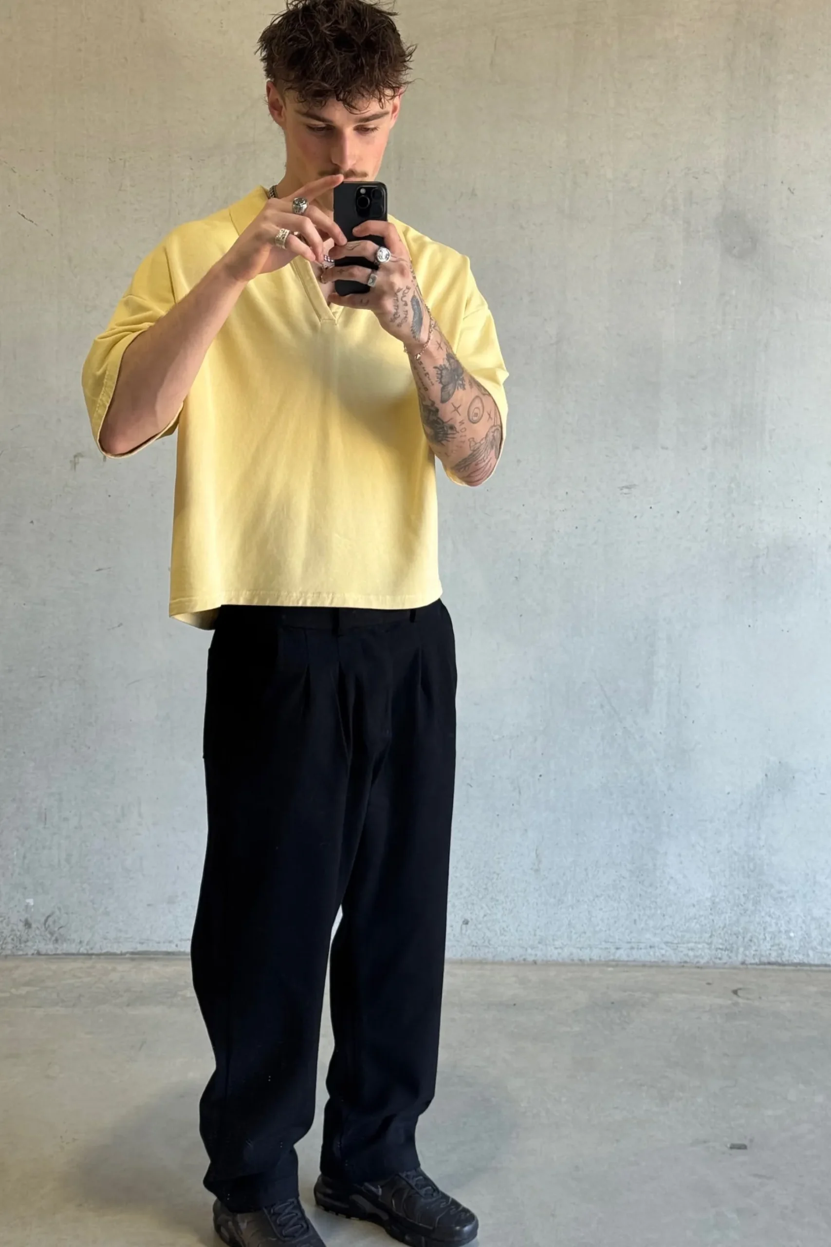 Jersey Crop Polo Butter