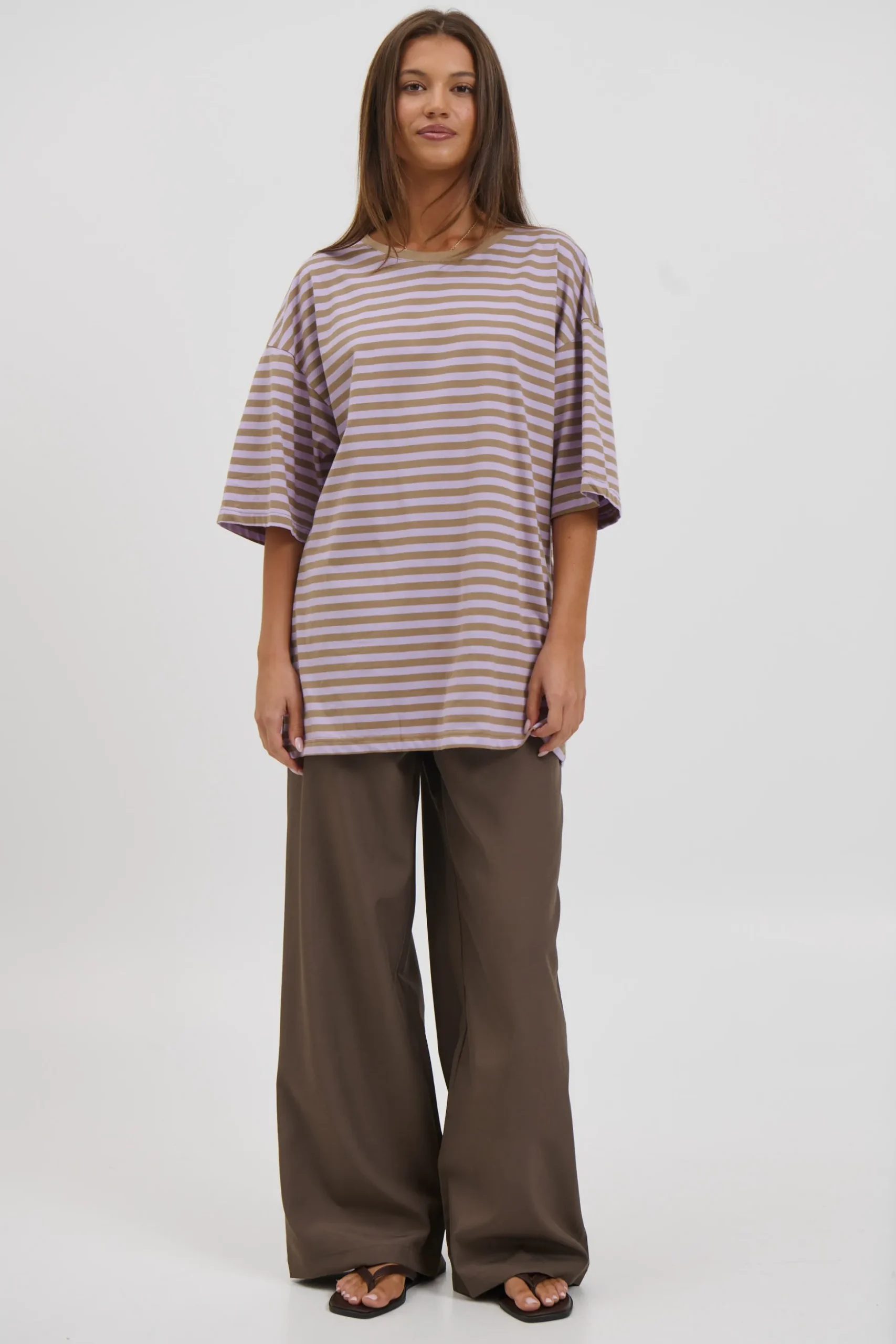 Jess Top Purple Stripe