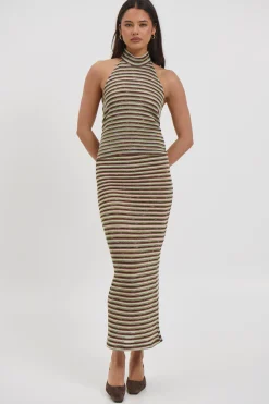 Jordy Maxi Skirt Blue Stripe