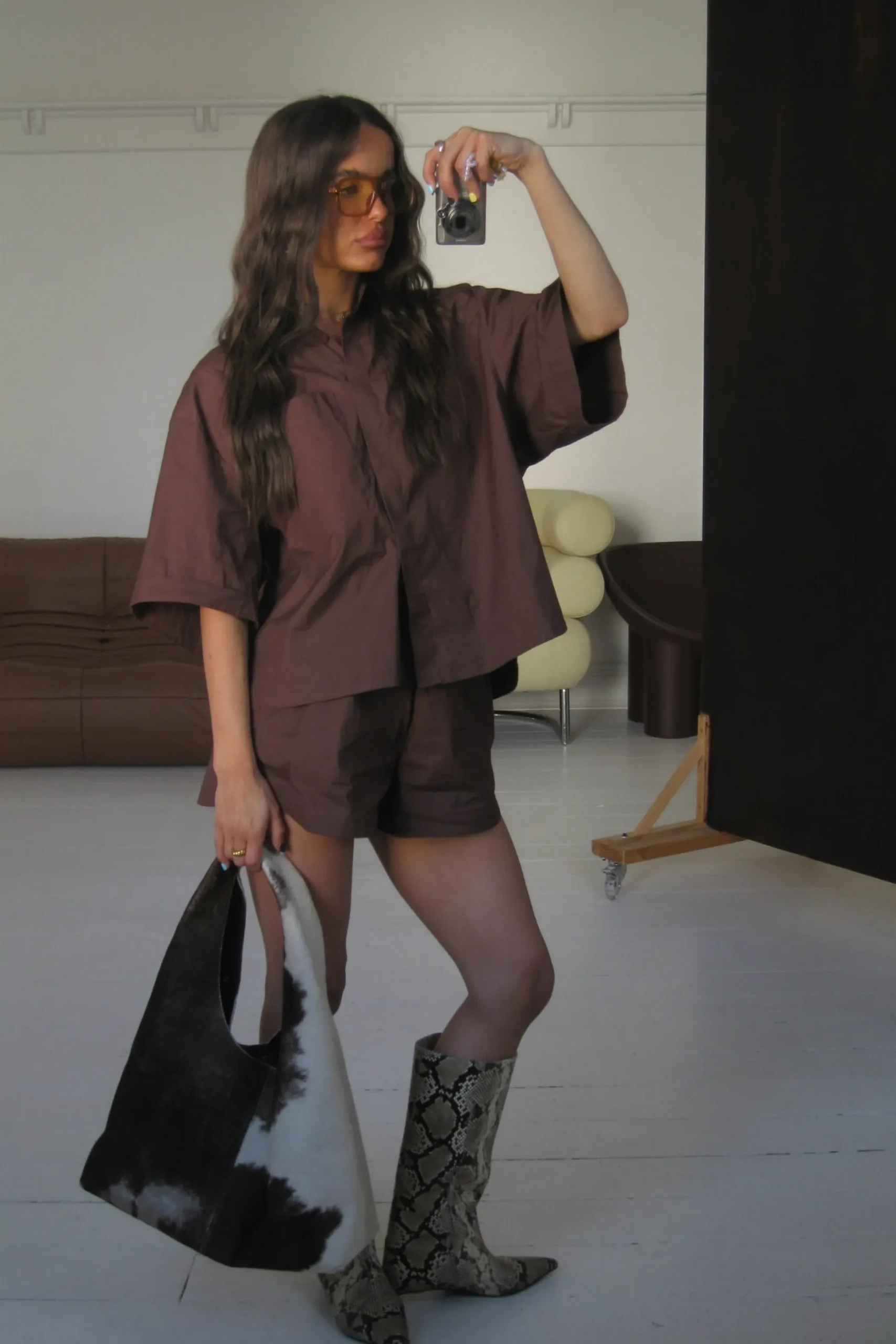 Kikki Shirt Chocolate
