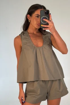 Kyla Top Khaki