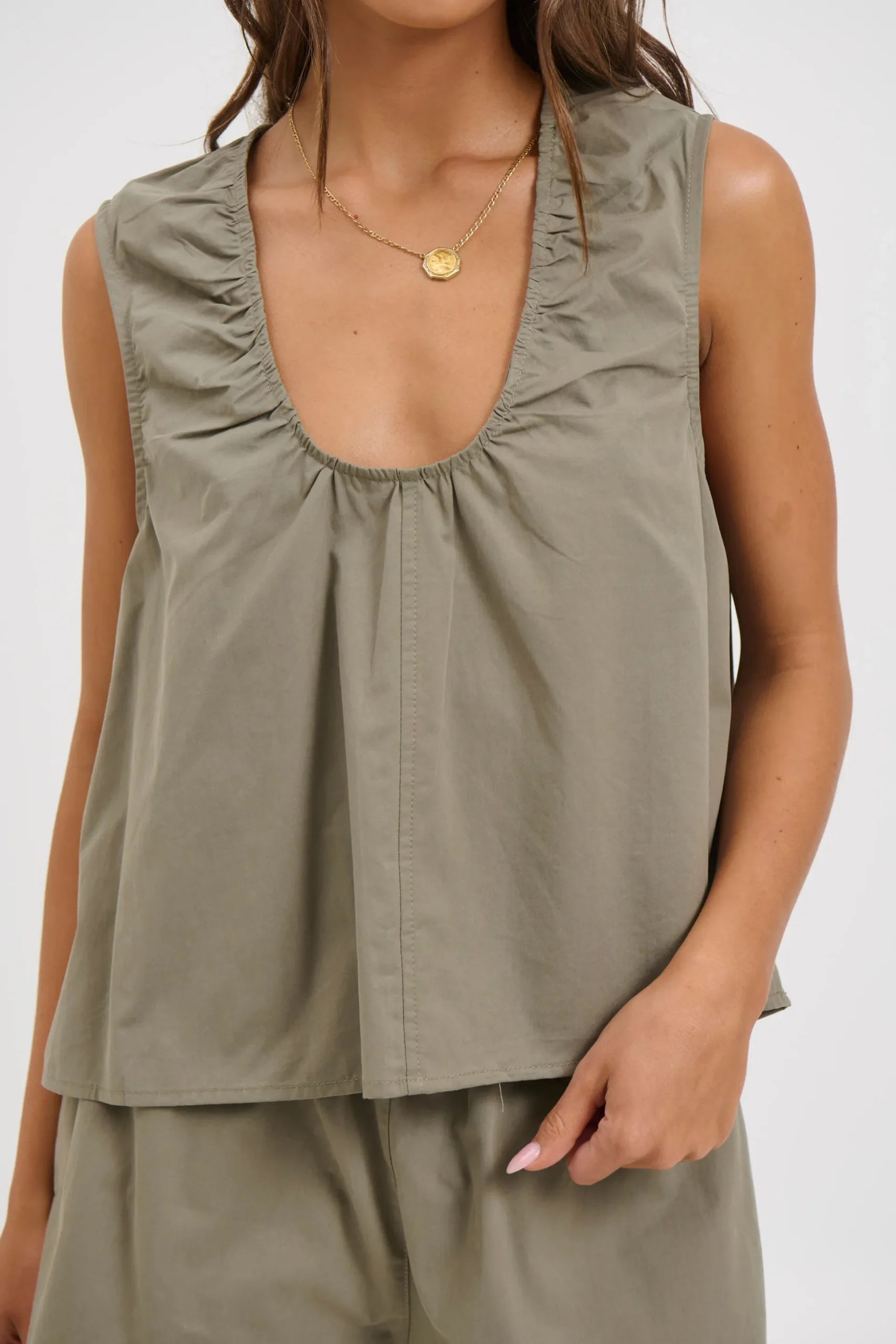 Kyla Top Khaki