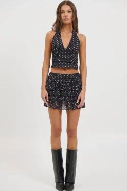Lucia Mini Skirt Black