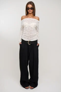 Mardy Sheer Top Ivory