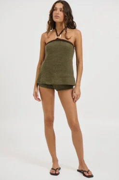 Melody Top Khaki