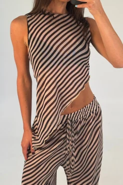 Mia Sheer Set Brown