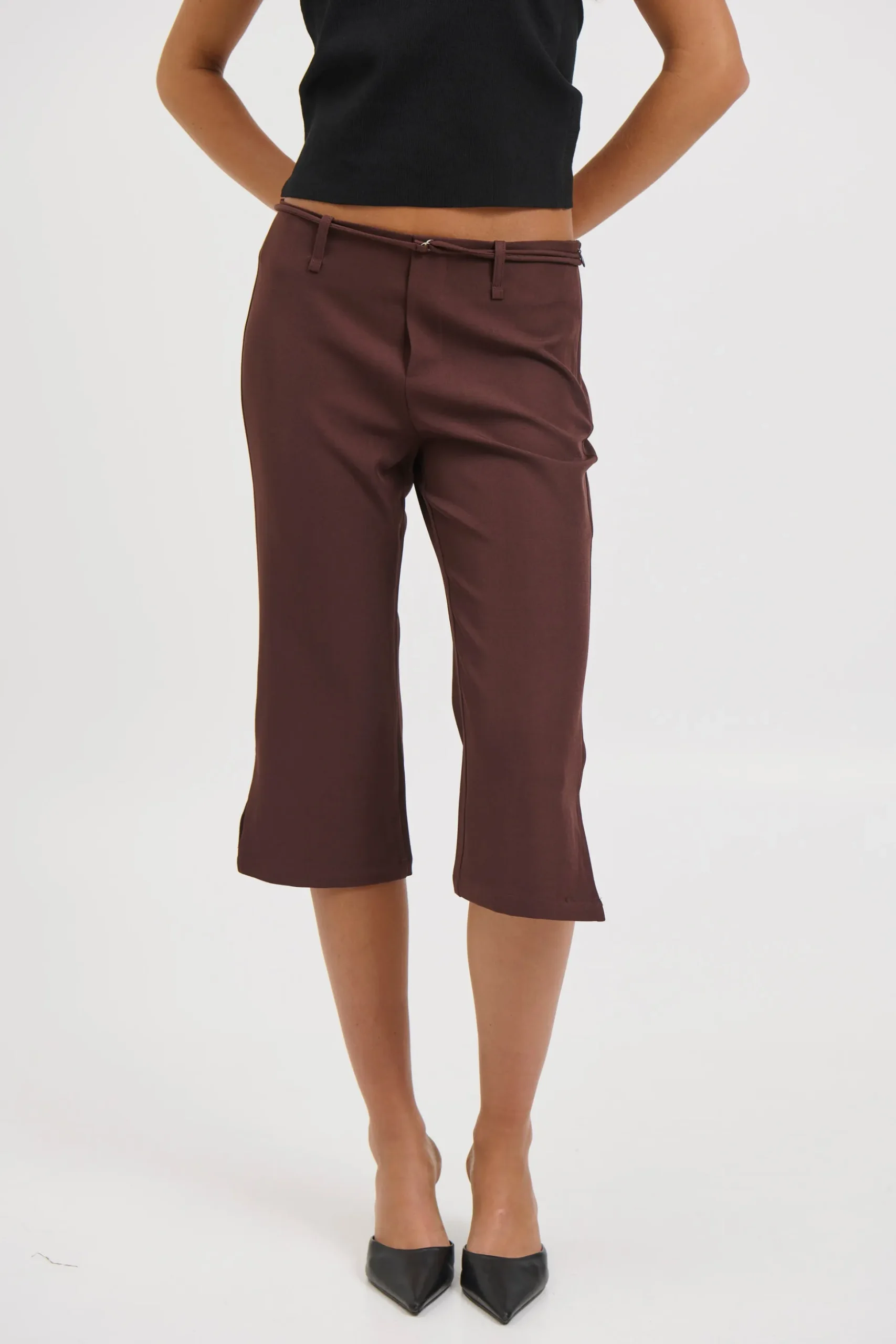 Nardia Capri Pant Chocolate