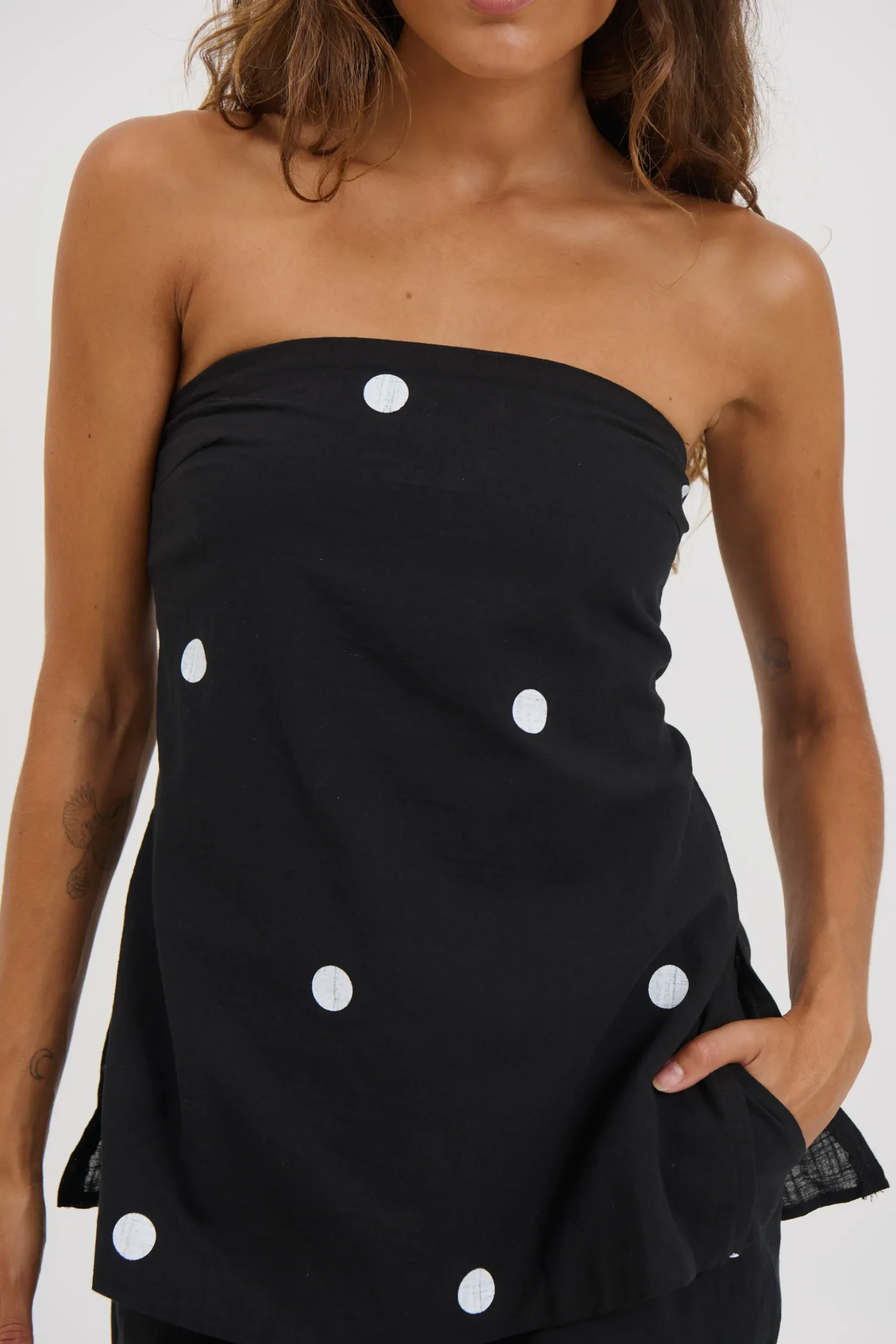Nora Set Black Polka