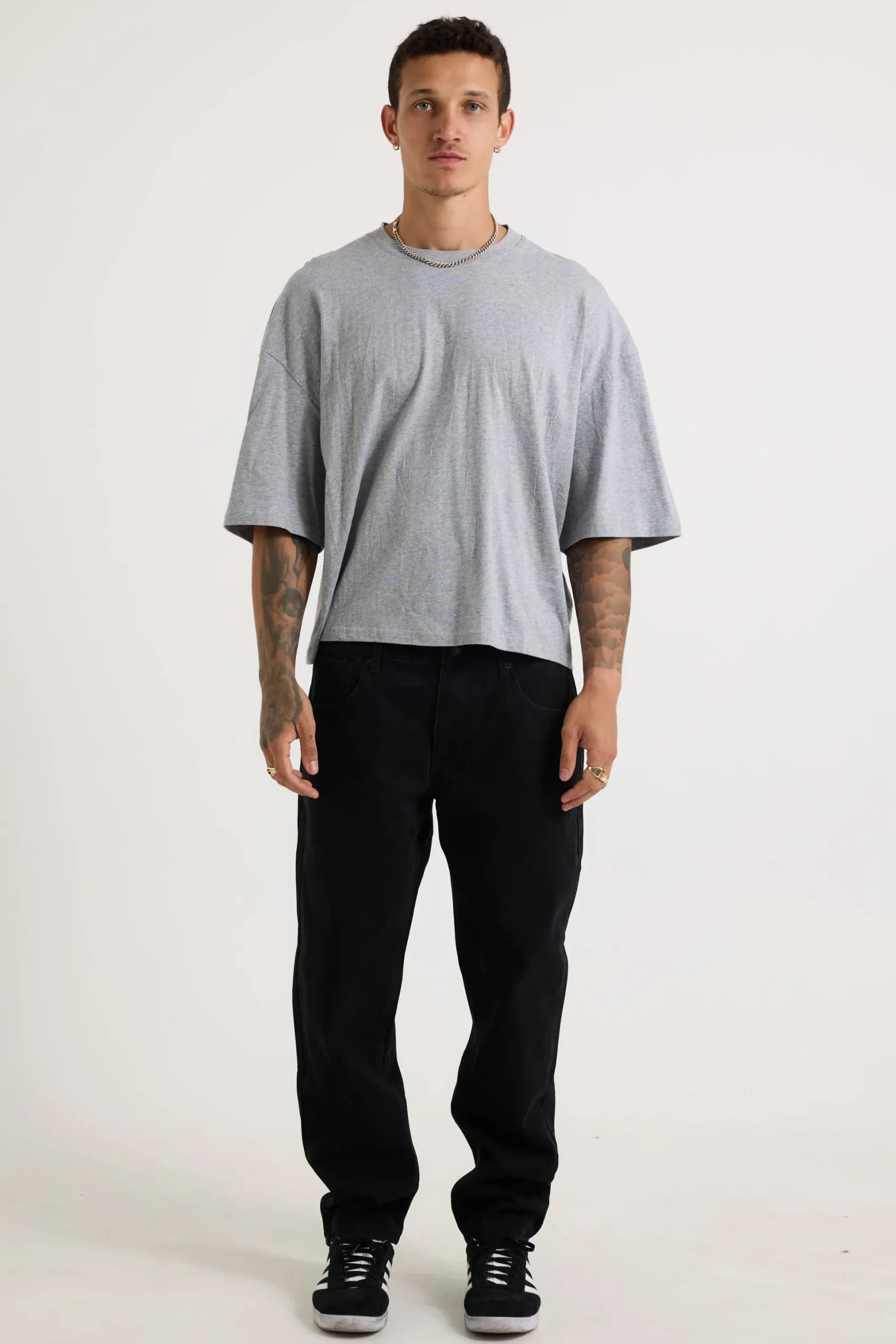 NTH Crop Box Tee Grey