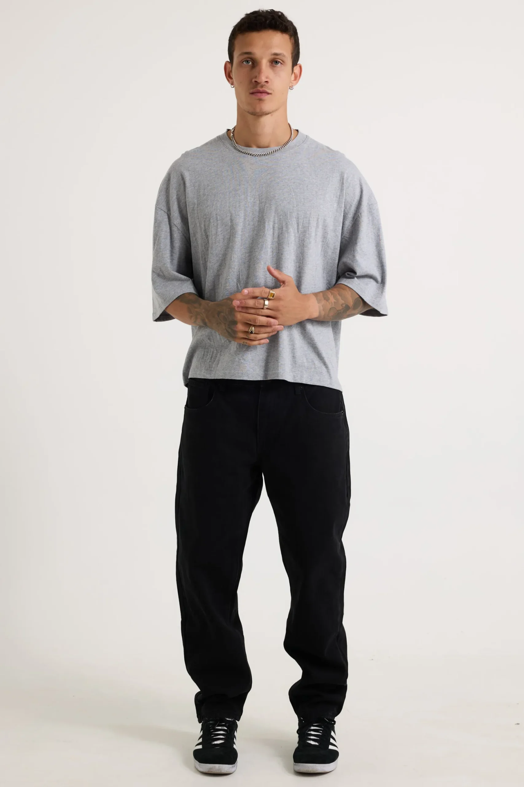 NTH Crop Box Tee Grey
