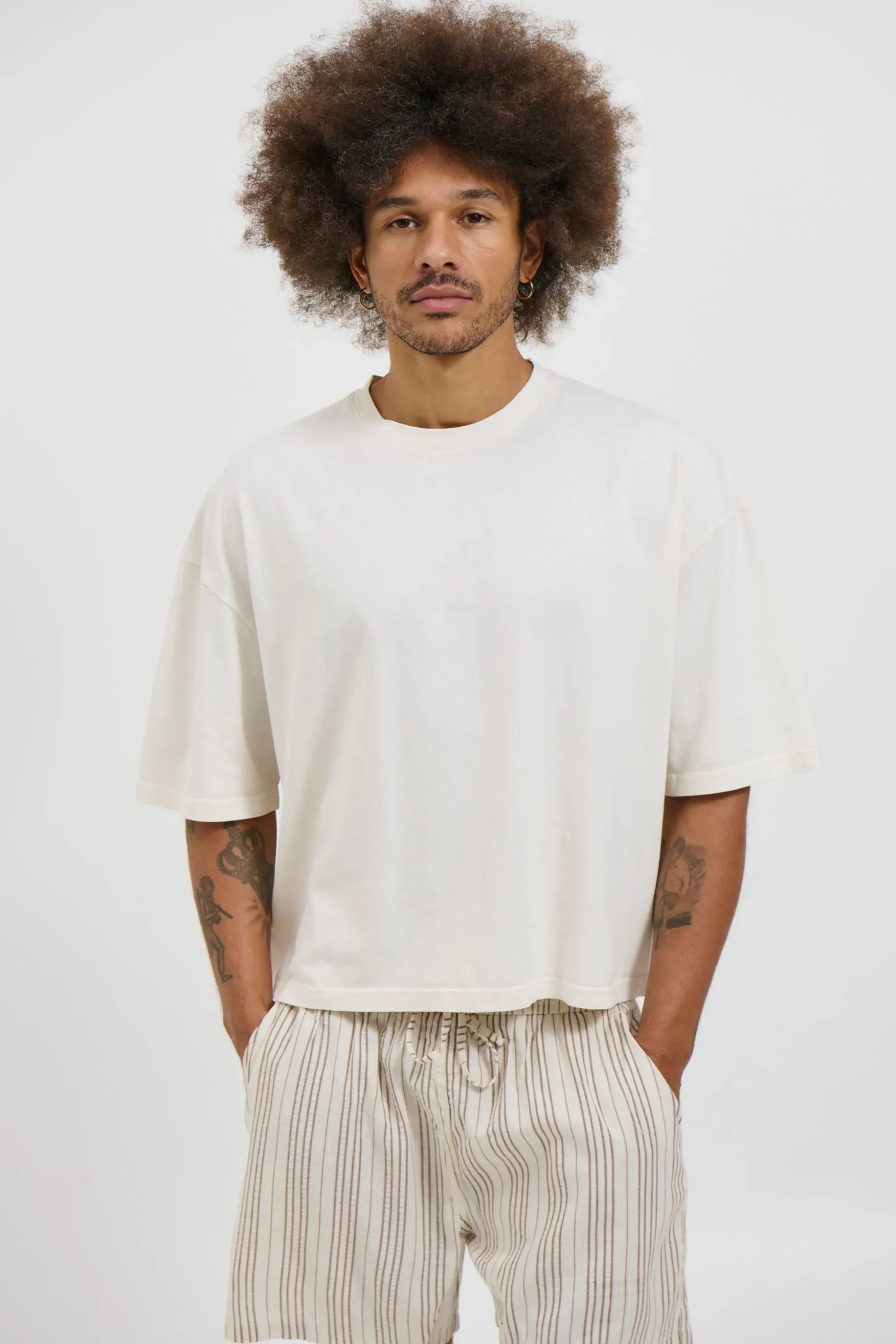 NTH Crop Box Tee Ivory