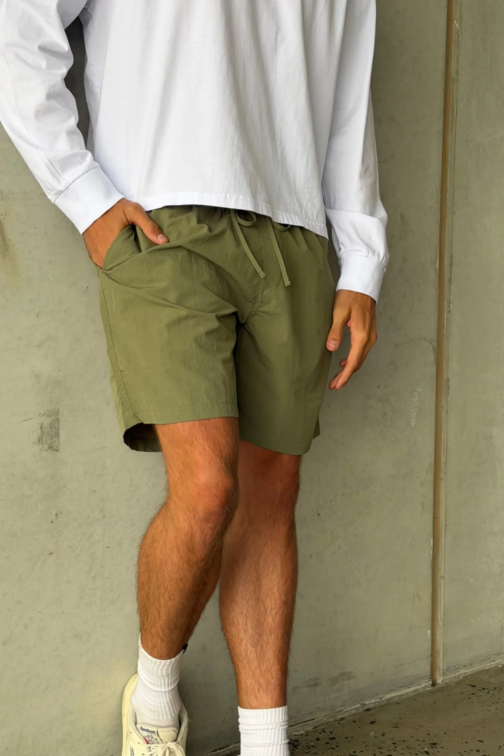 Nylon Walk Short Khaki