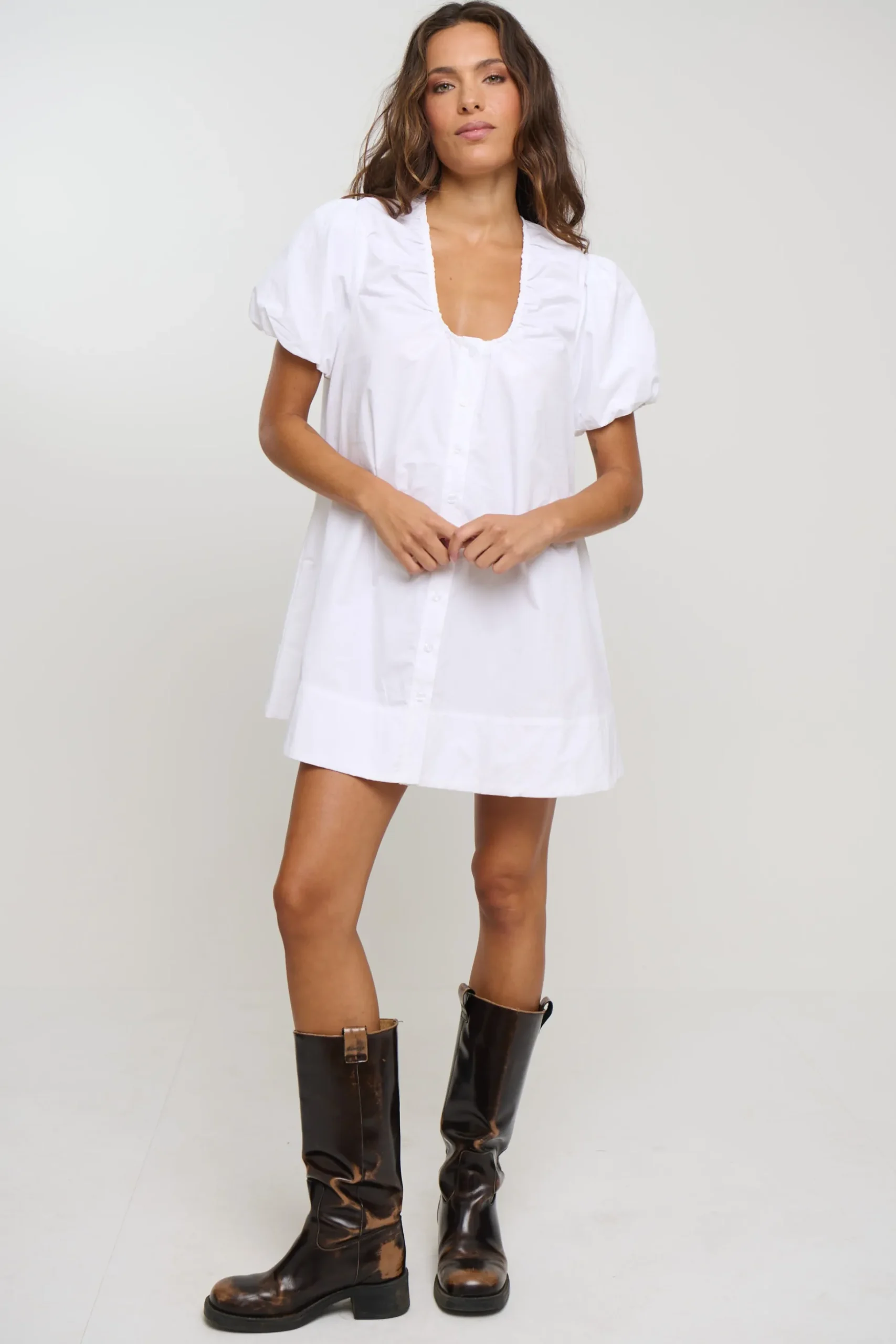 Oaks Mini Dress White