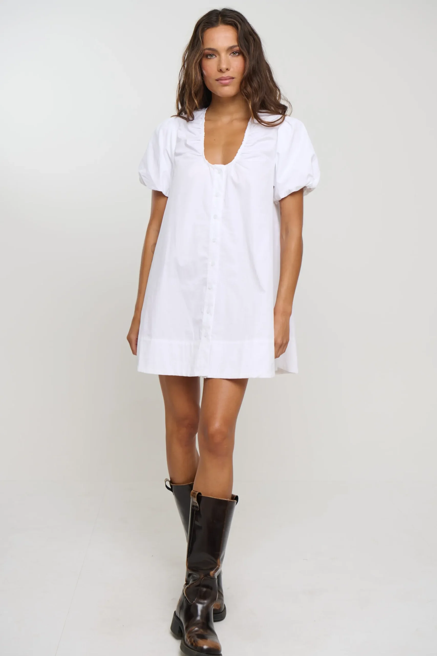 Oaks Mini Dress White