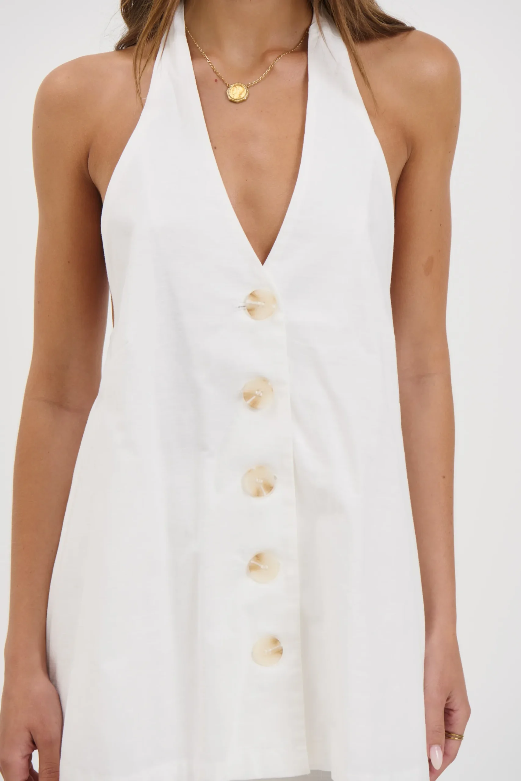 Octavia Vest White