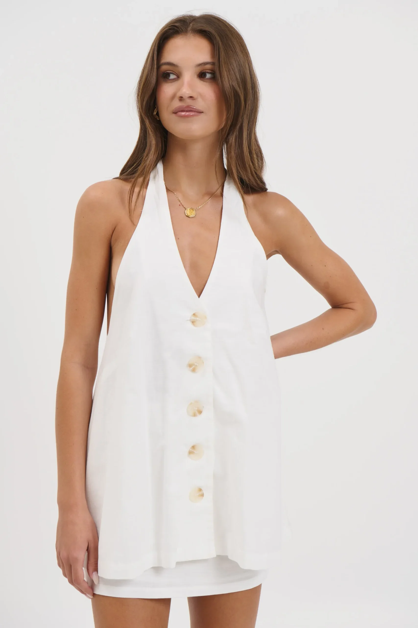 Octavia Vest White