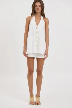 Octavia Vest White