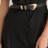 Pebble Dome Belt Black