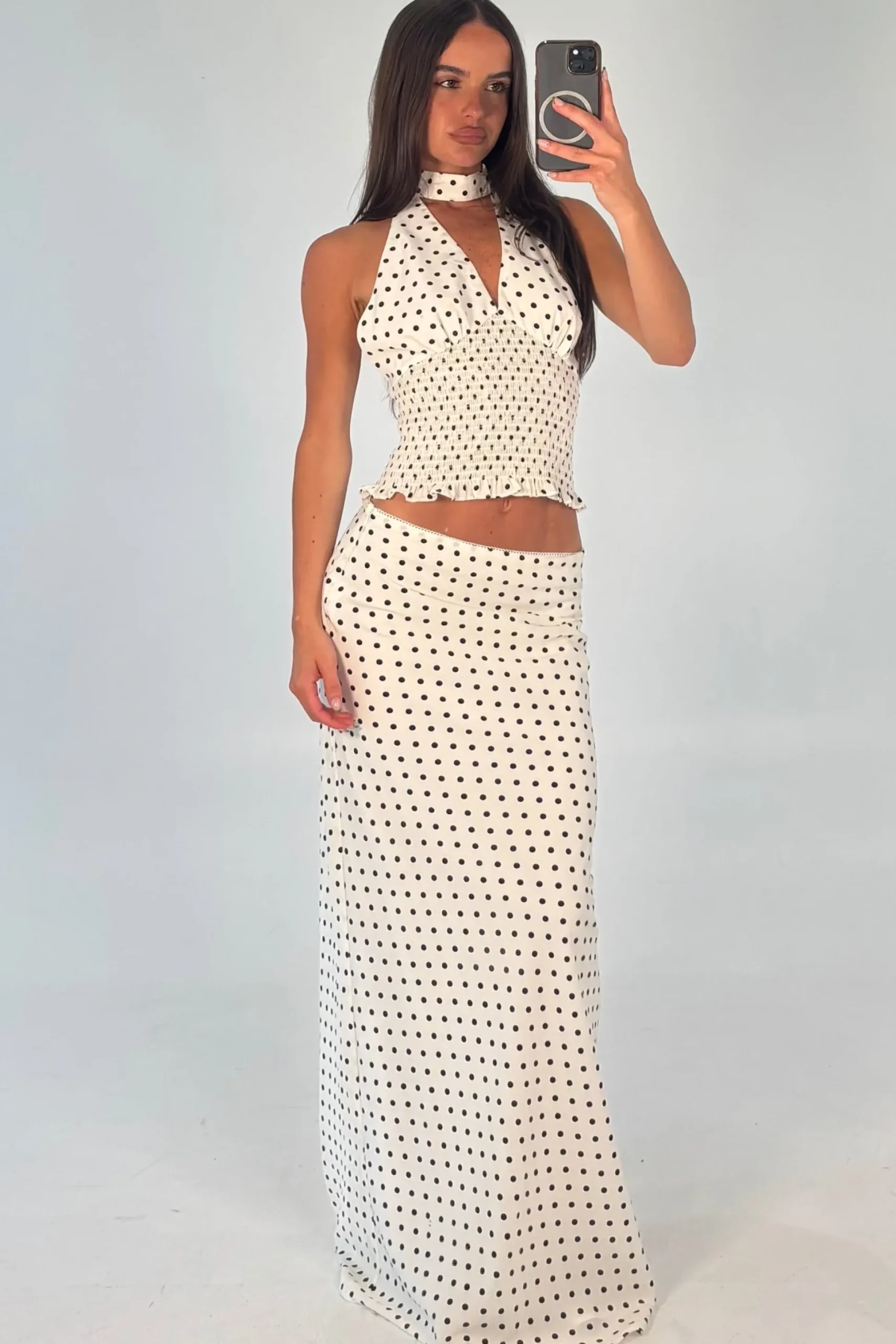Poppy Maxi Skirt White