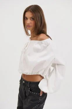 Sarsha Long Sleeve White